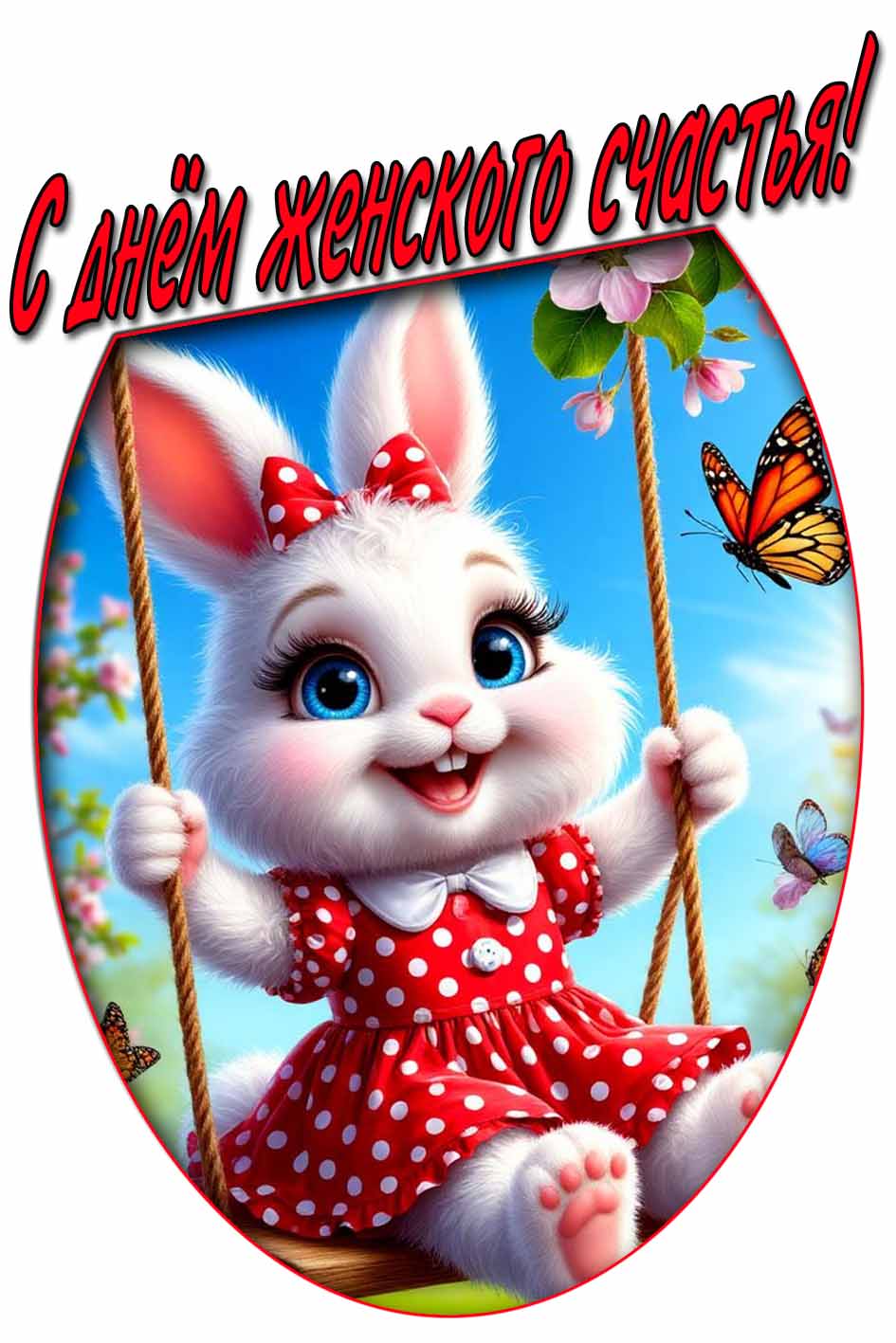 Прикольная картинка с днём женского счастья