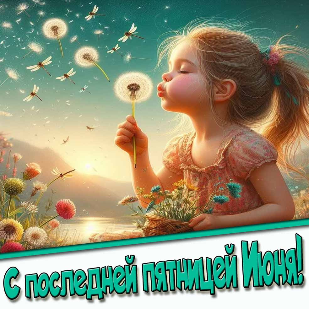 Прикольная открытка с последней пятницей июня