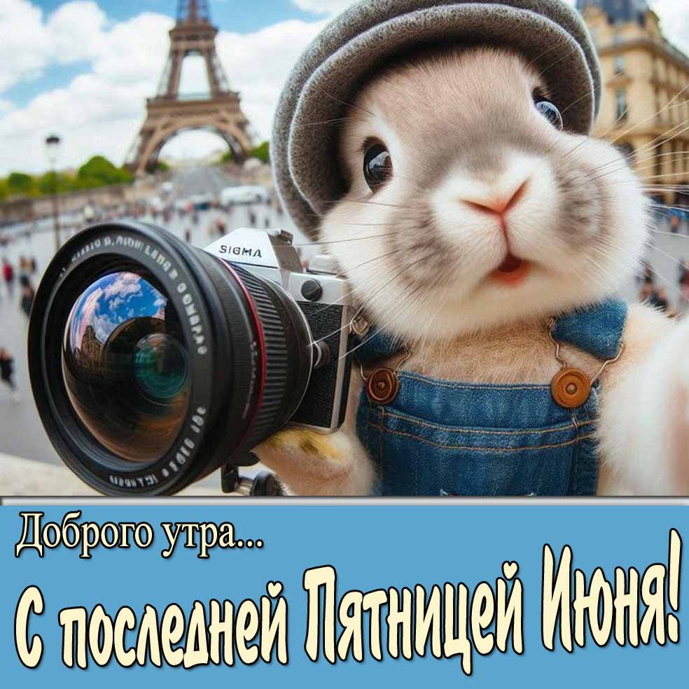 Смешная открытка "Доброго утра... С последней Пятницей Июня!"