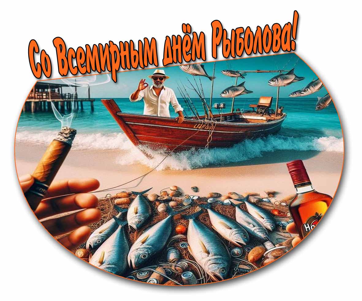 Со Всемирным днём Рыболова! - картинка для мужчин