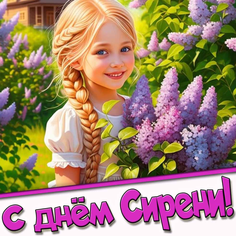 Картинка с днём сирени