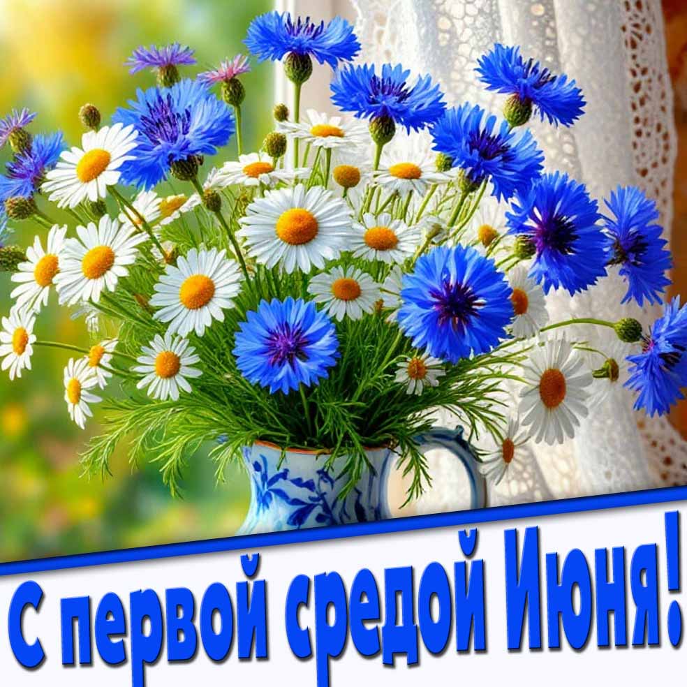 Красивая картинка с первой средой Июня