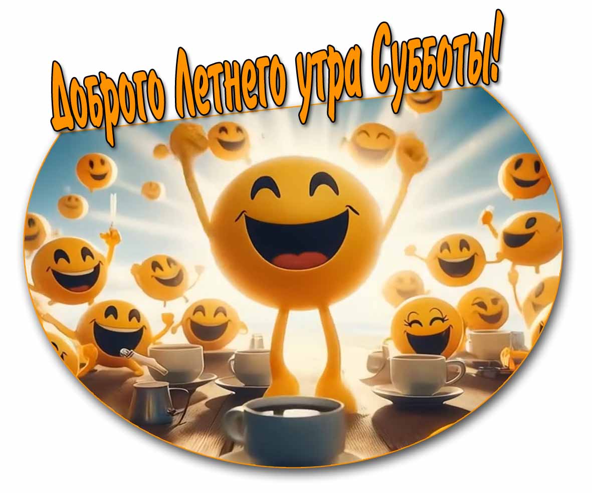 Доброго Летнего утра Субботы! - позитивная открытка