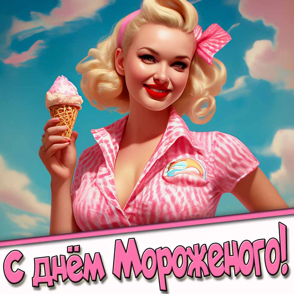 Картинка с днём мороженого