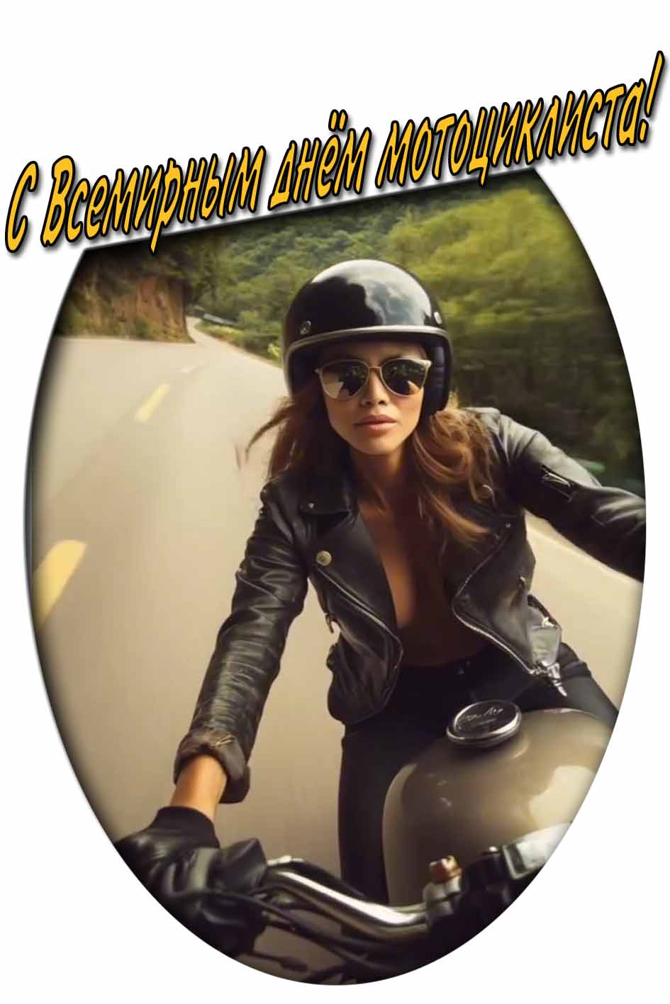 Необычная картинка с всемирным днём мотоциклиста