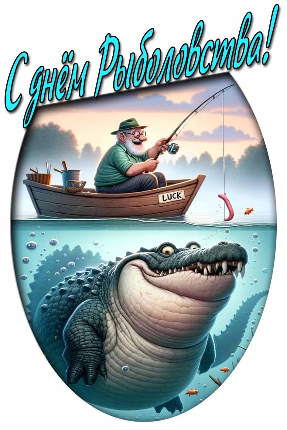 Смешная картинка на день рыболовства