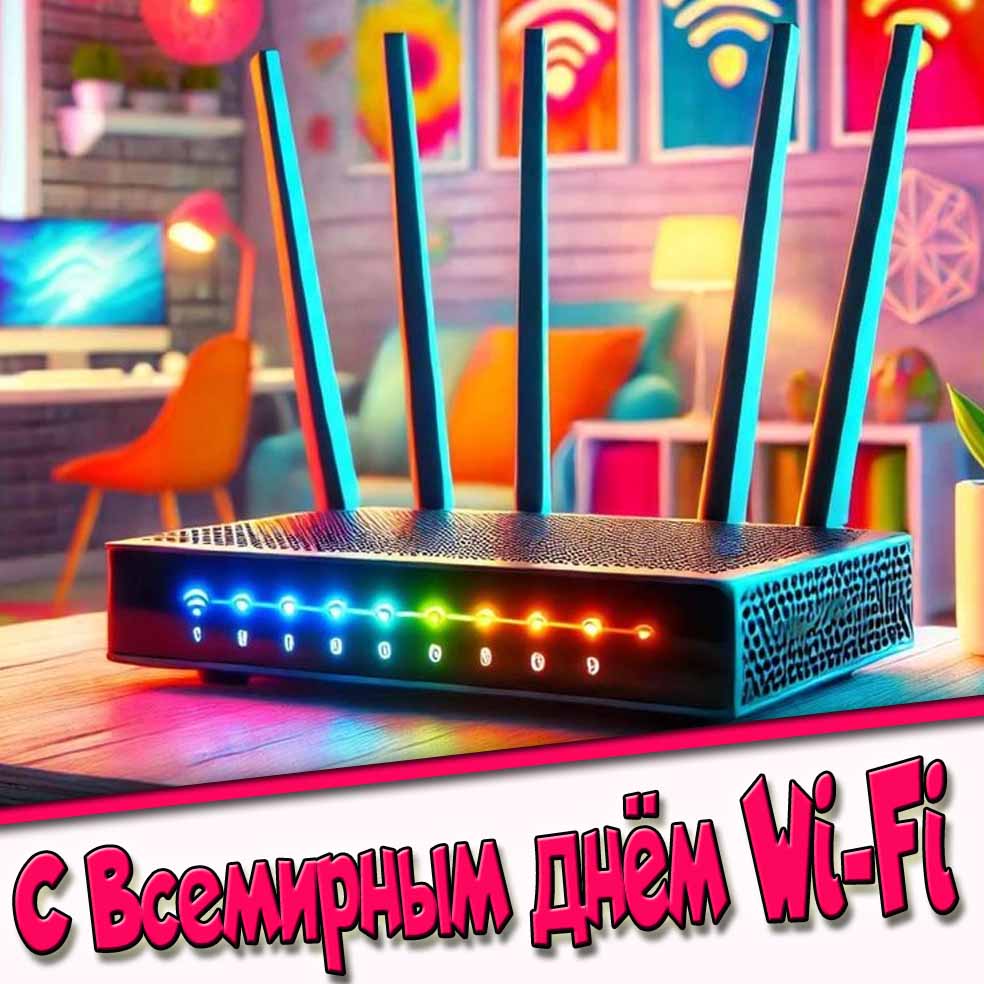 Красивая картинка с Всемирным днём Wi-Fi