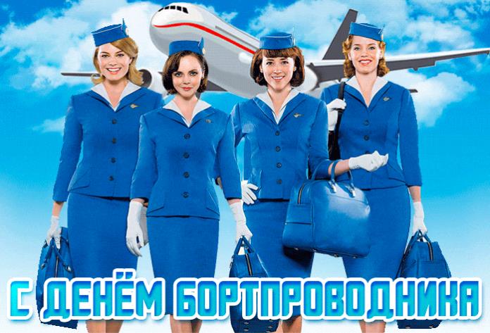 Гифка с днём бортпроводника