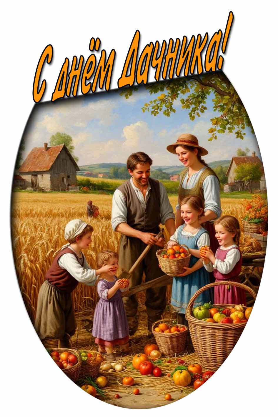 С днём дачника! - семейная картинка