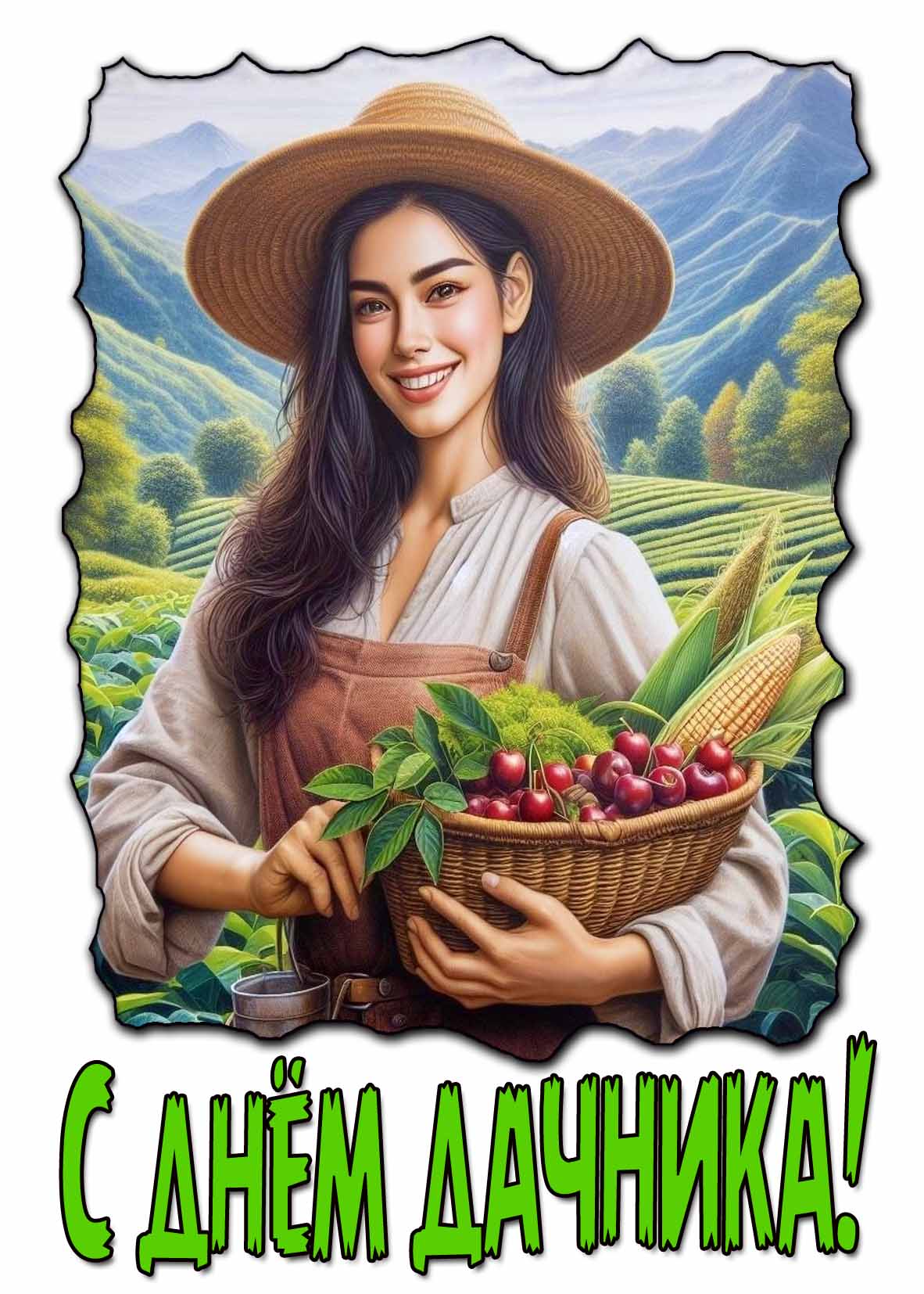 Картинка с днём дачника