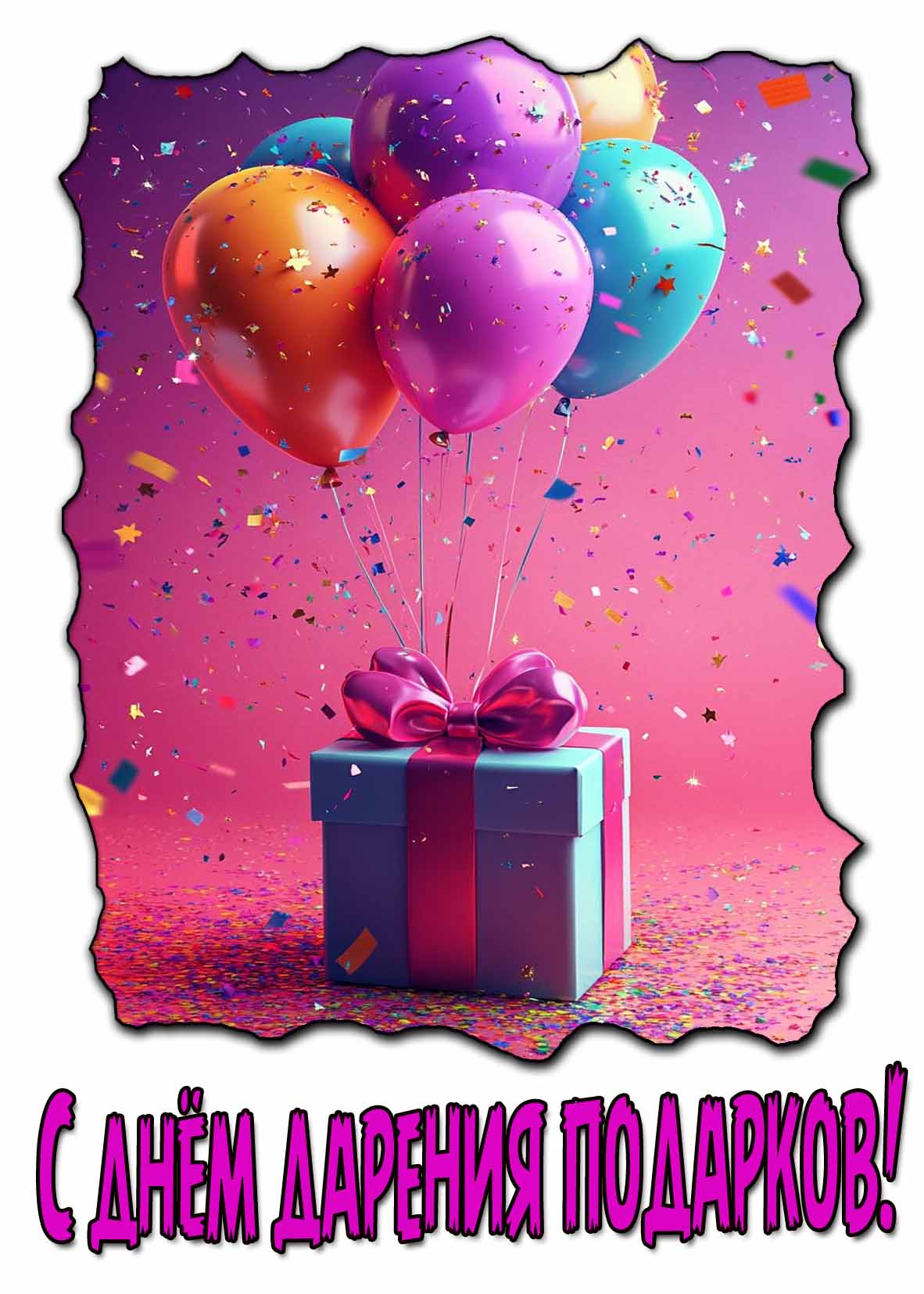 Красивая картинка с днём дарения подарков