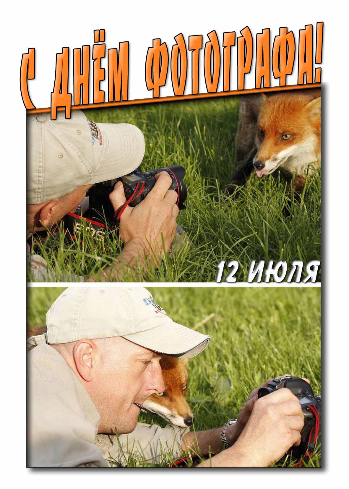 Смешная открытка днём Фотографа 12 Июля