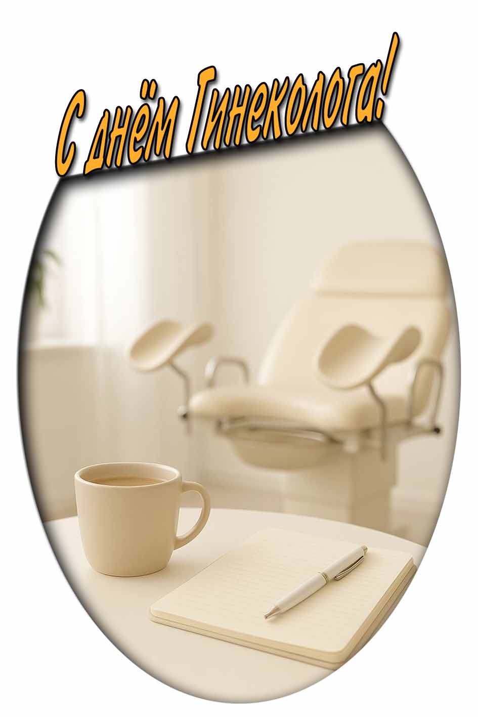 С днём гинеколога! - стильная открытка