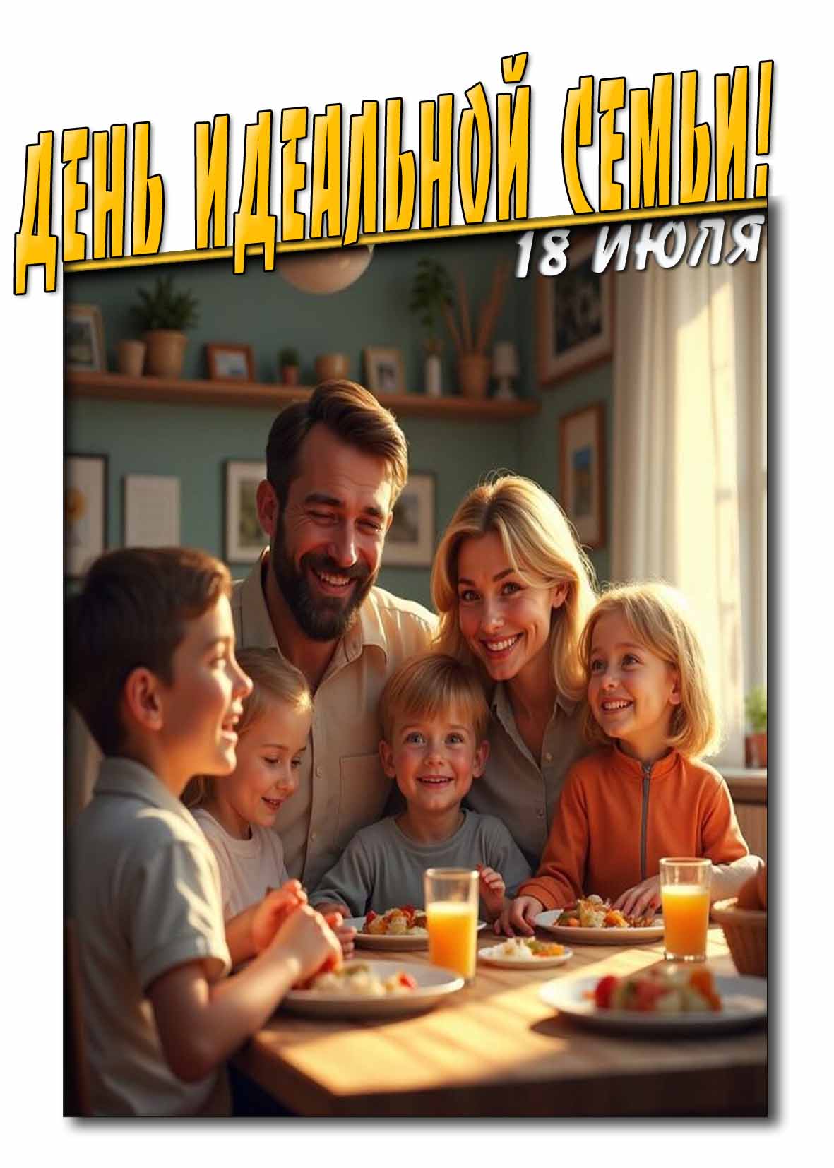 Картинка день идеальной семьи 18 Июля