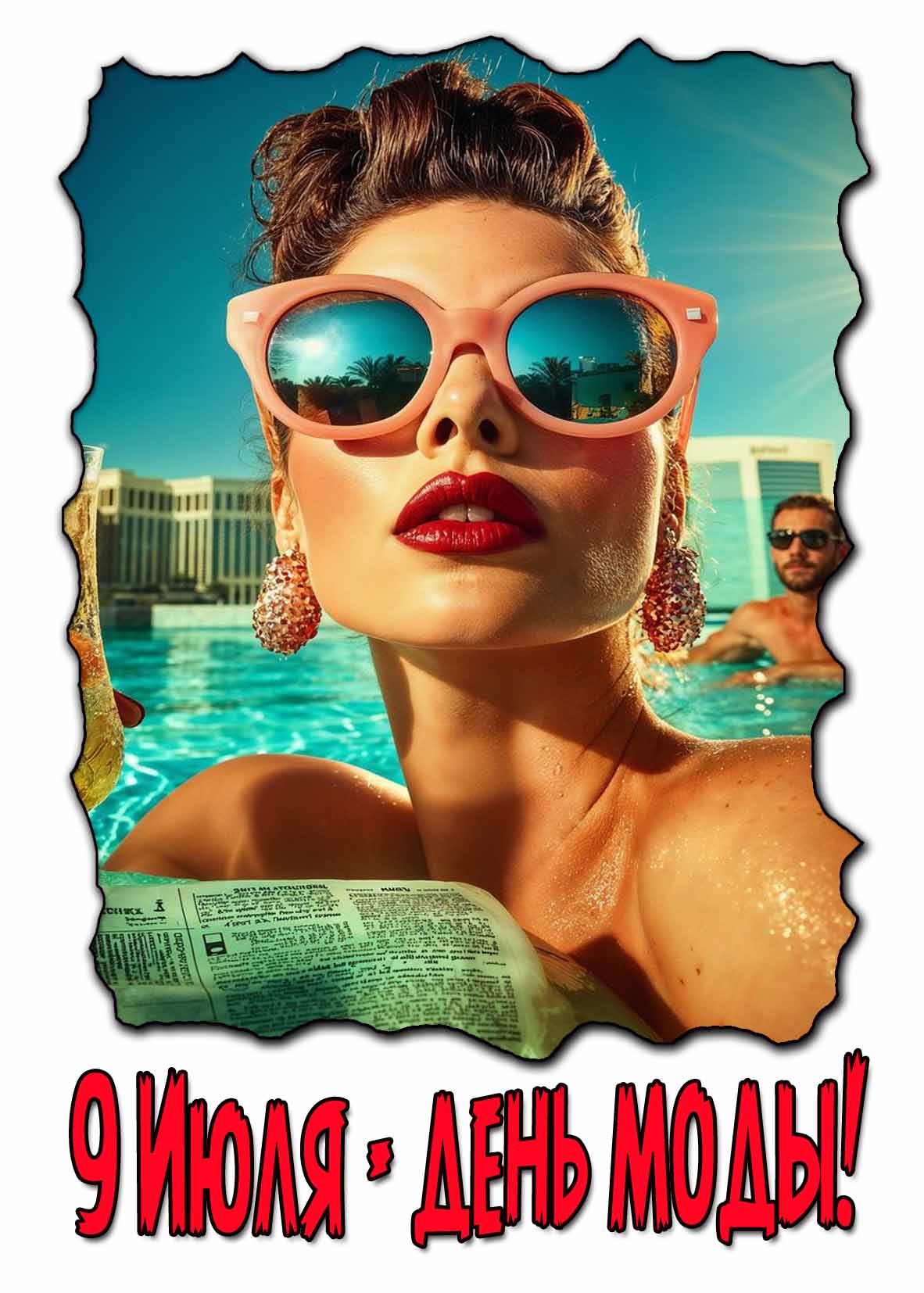 9 июля день моды - открытка