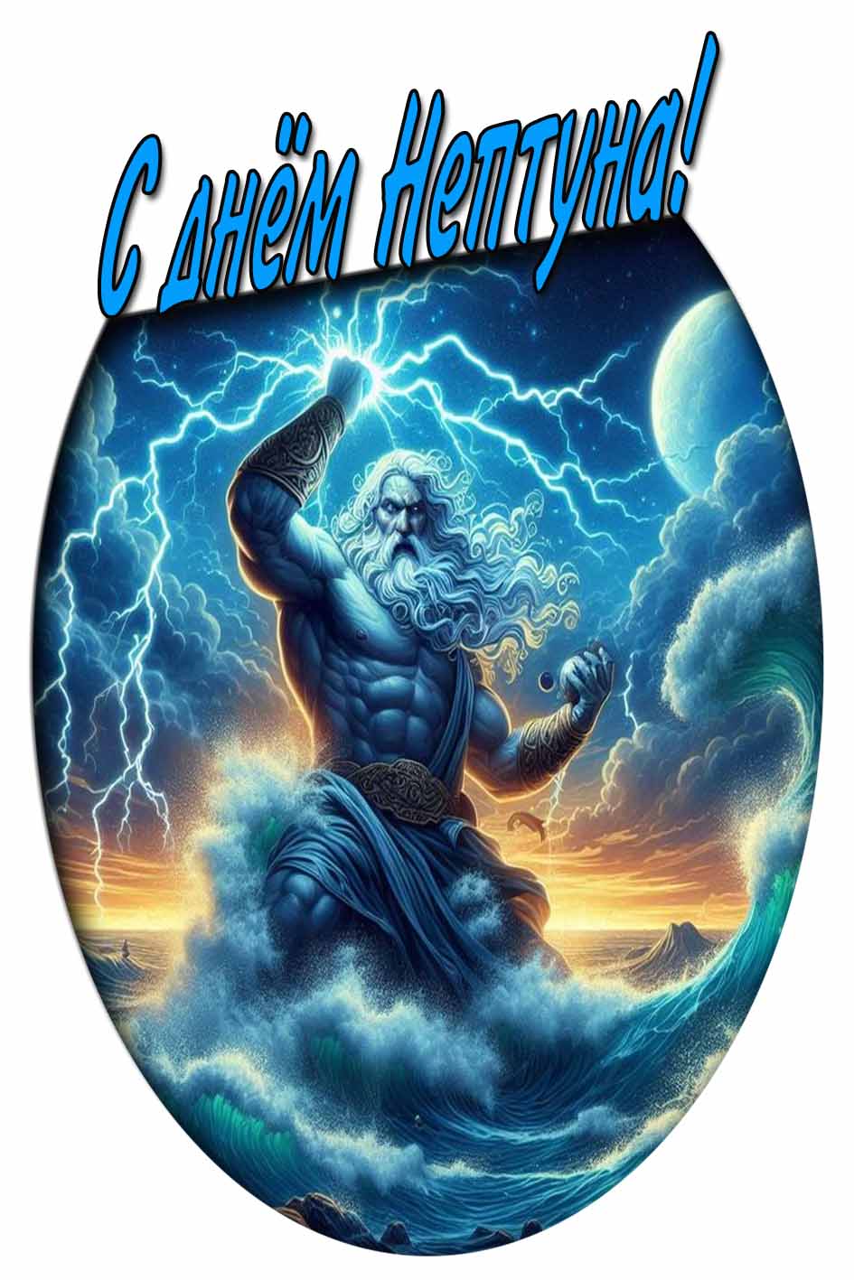 С днём Нептуна! - красивая картинка