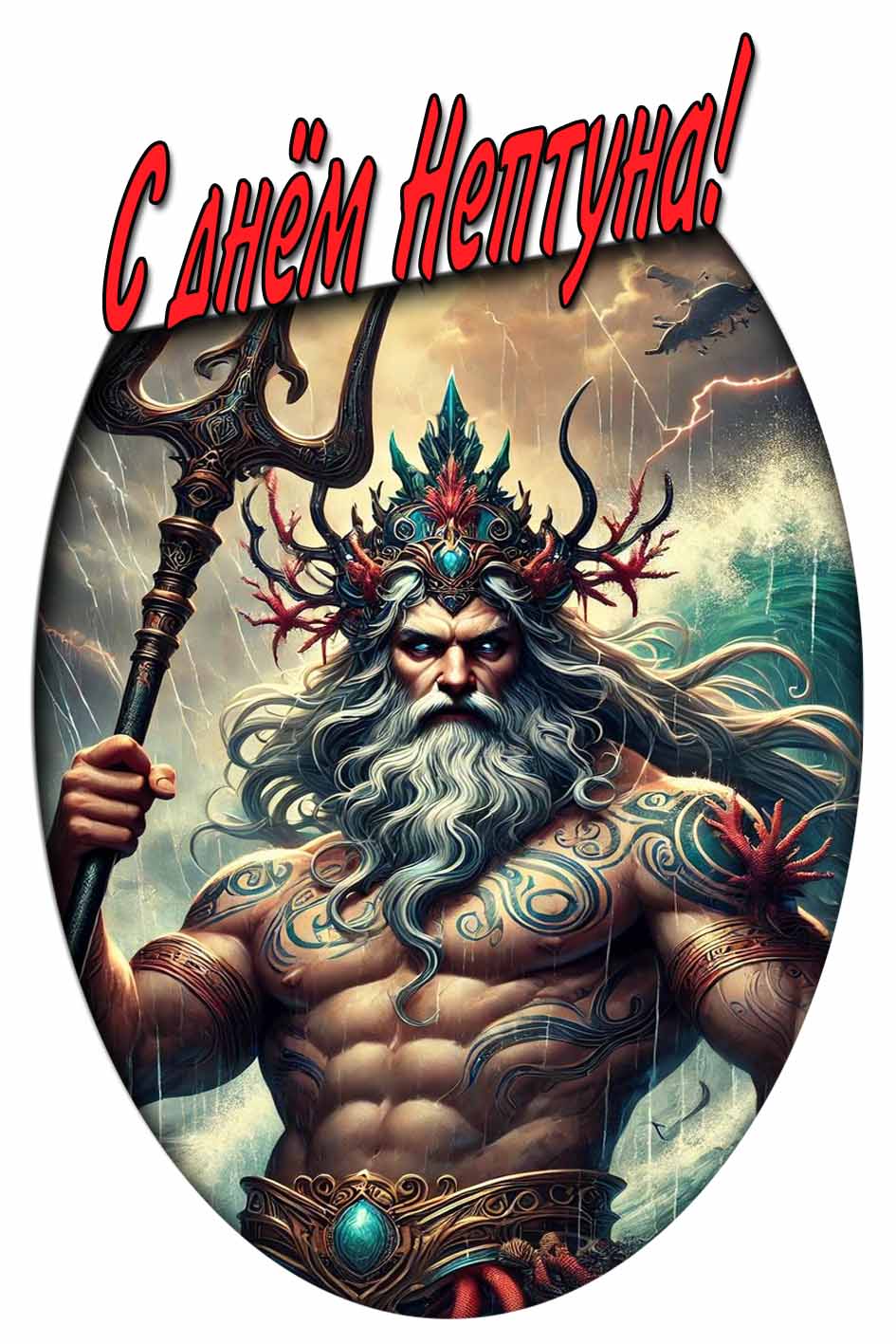 Картинка с днём Нептуна