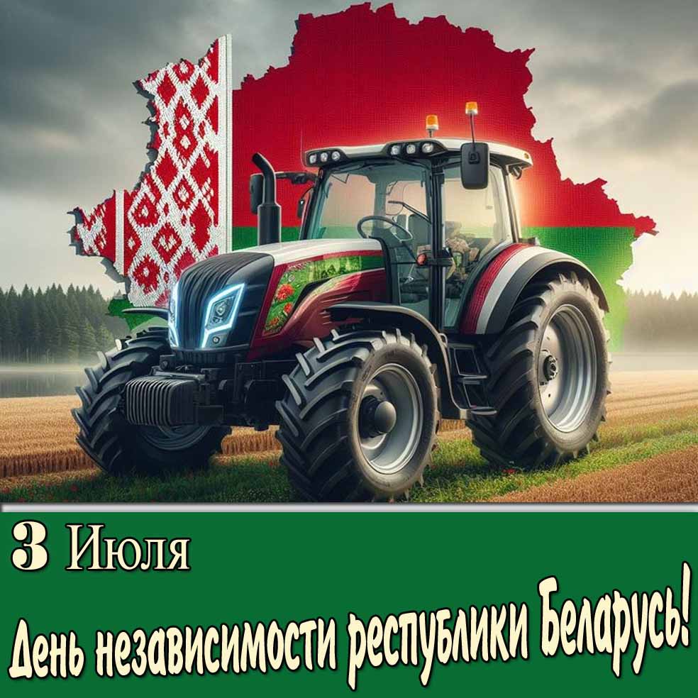 Прикольная открытка на день независимости республики Беларусь 3 Июля