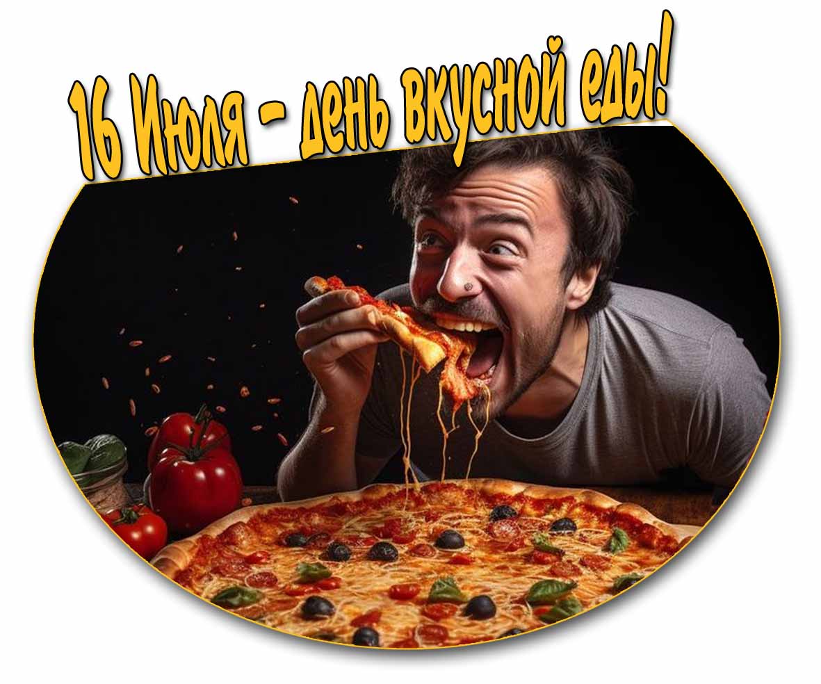 16 Июля - день вкусной еды! - смешная открытка