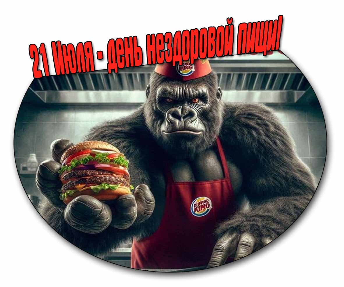 Смешная картинка на день нездоровой пищи
