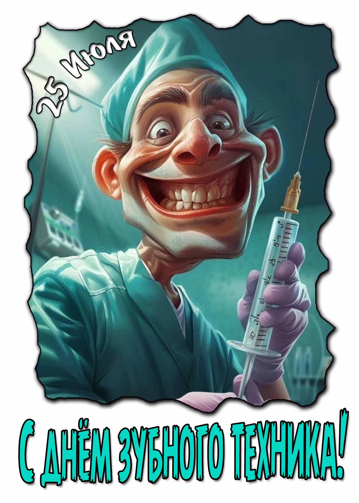 Прикольная картинка с днём зубного техника