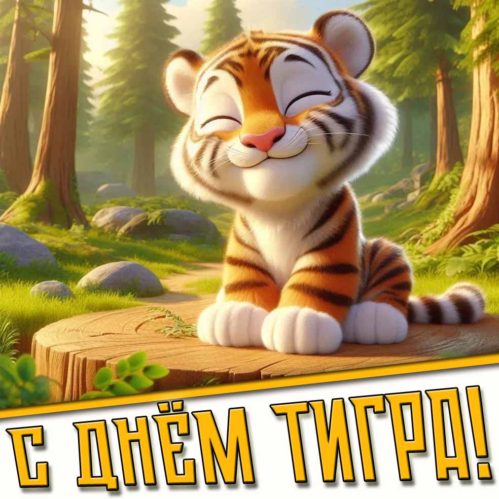 Красивая картинка с днём тигра
