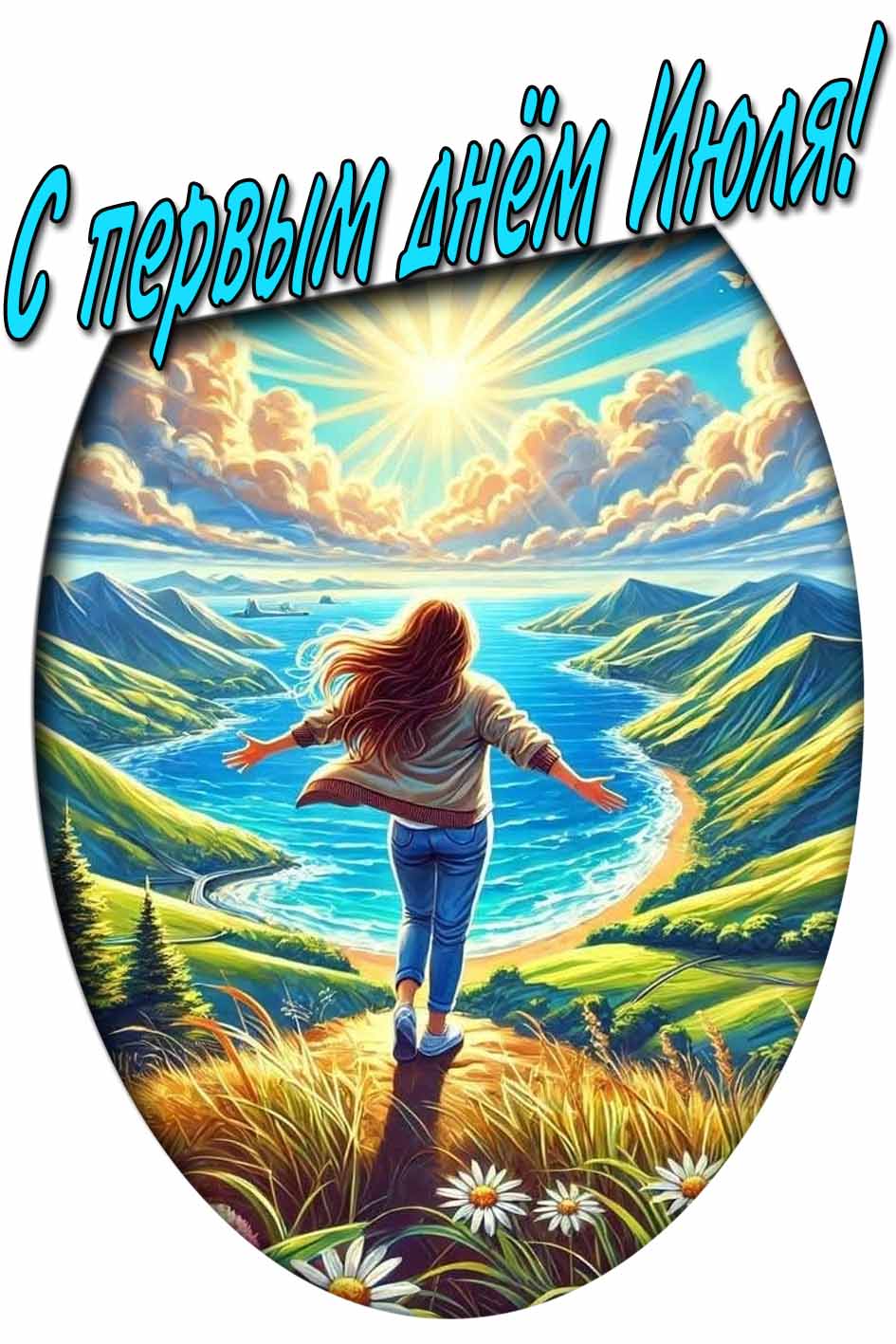 Картинка с первым днем июля