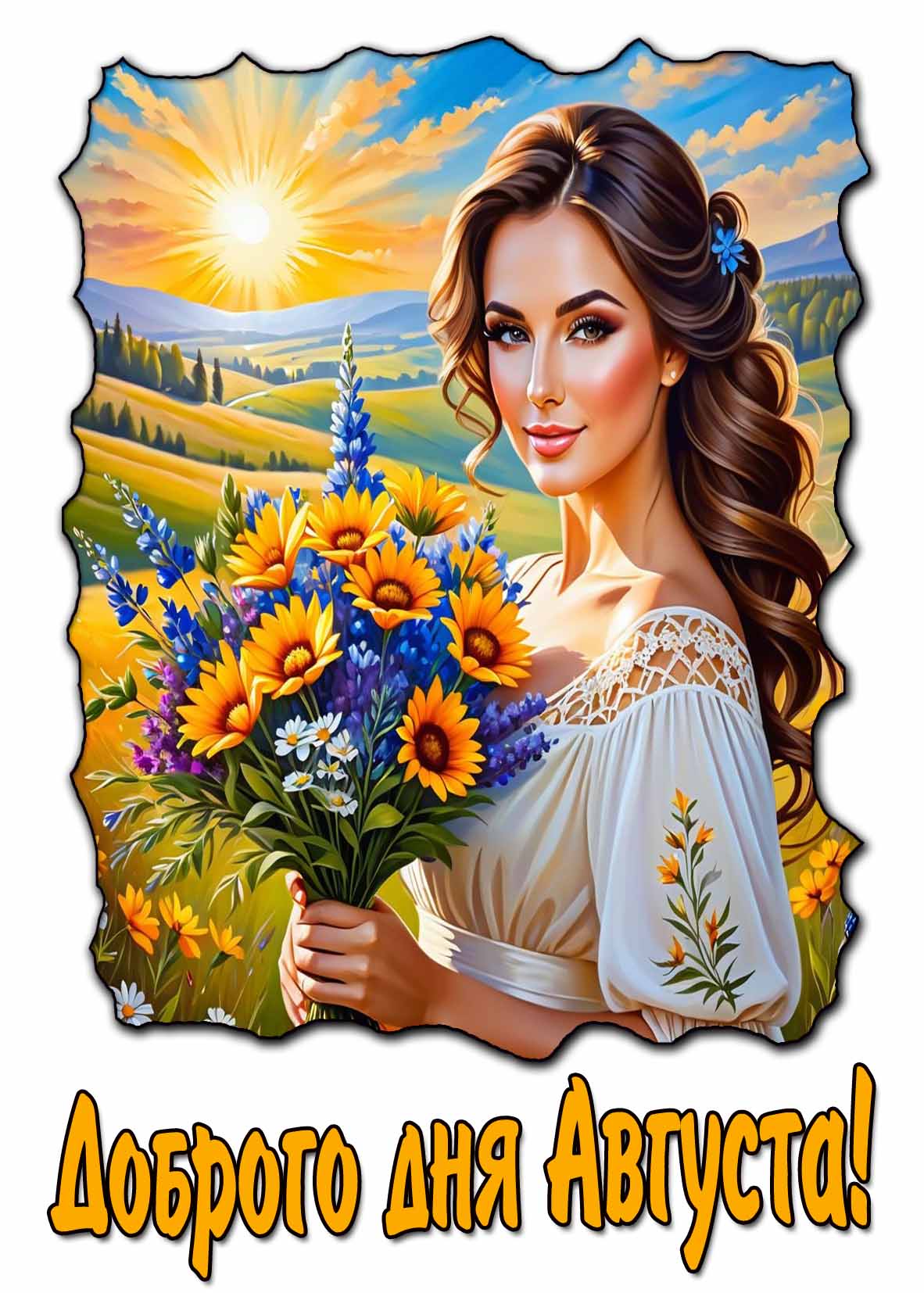 Доброго дня Августа! - картинка с красивой девушкой