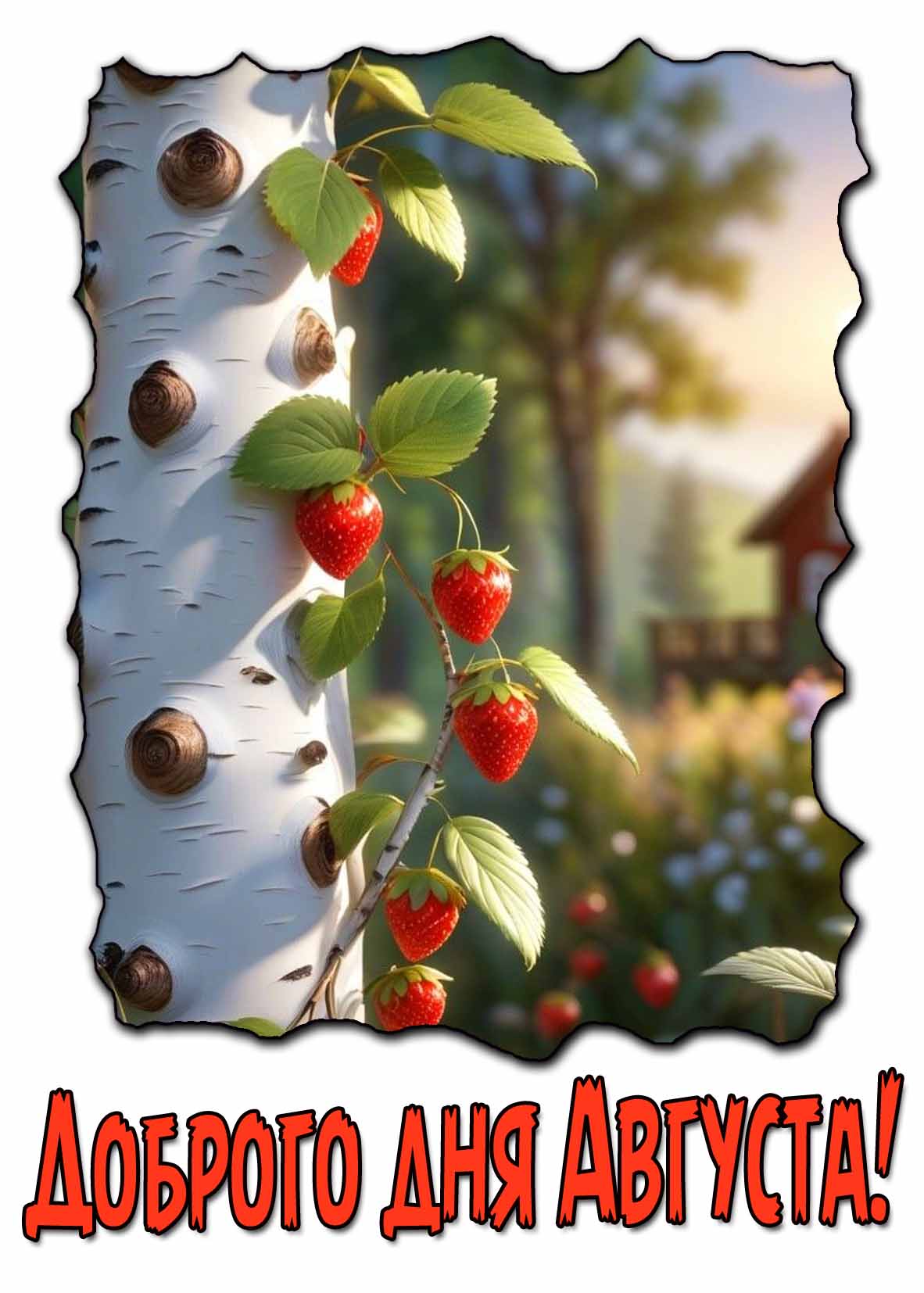 Летняя открытка доброго дня Августа