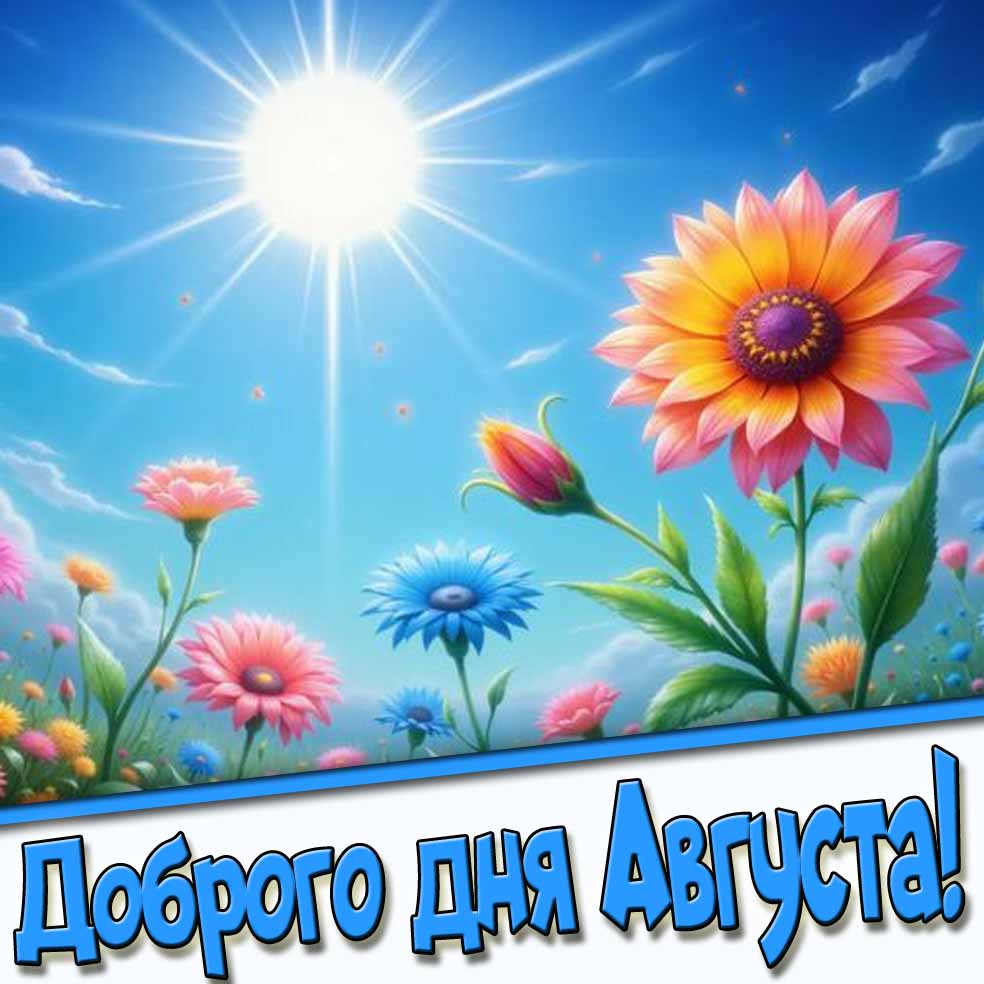 Доброго дня Августа! - солнечная картинка