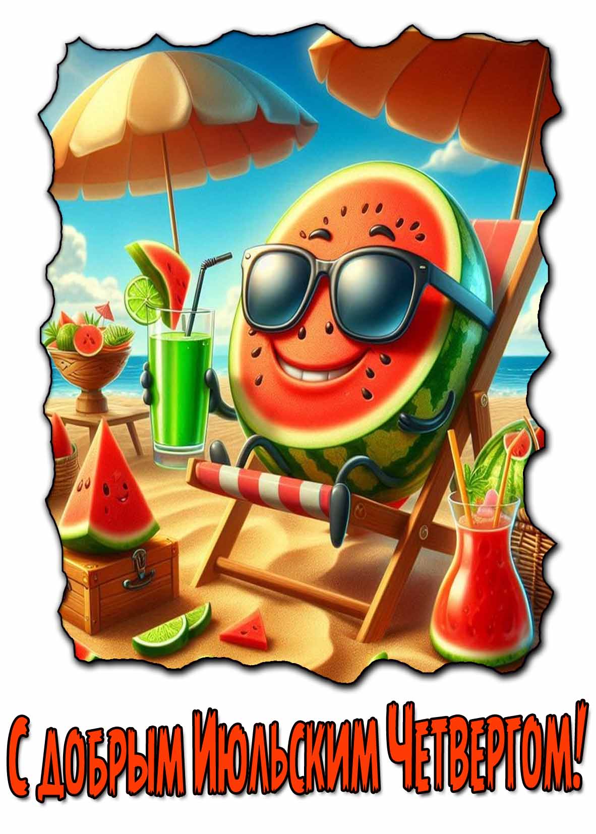 Позитивная картинка с добрым Июльским Четвергом