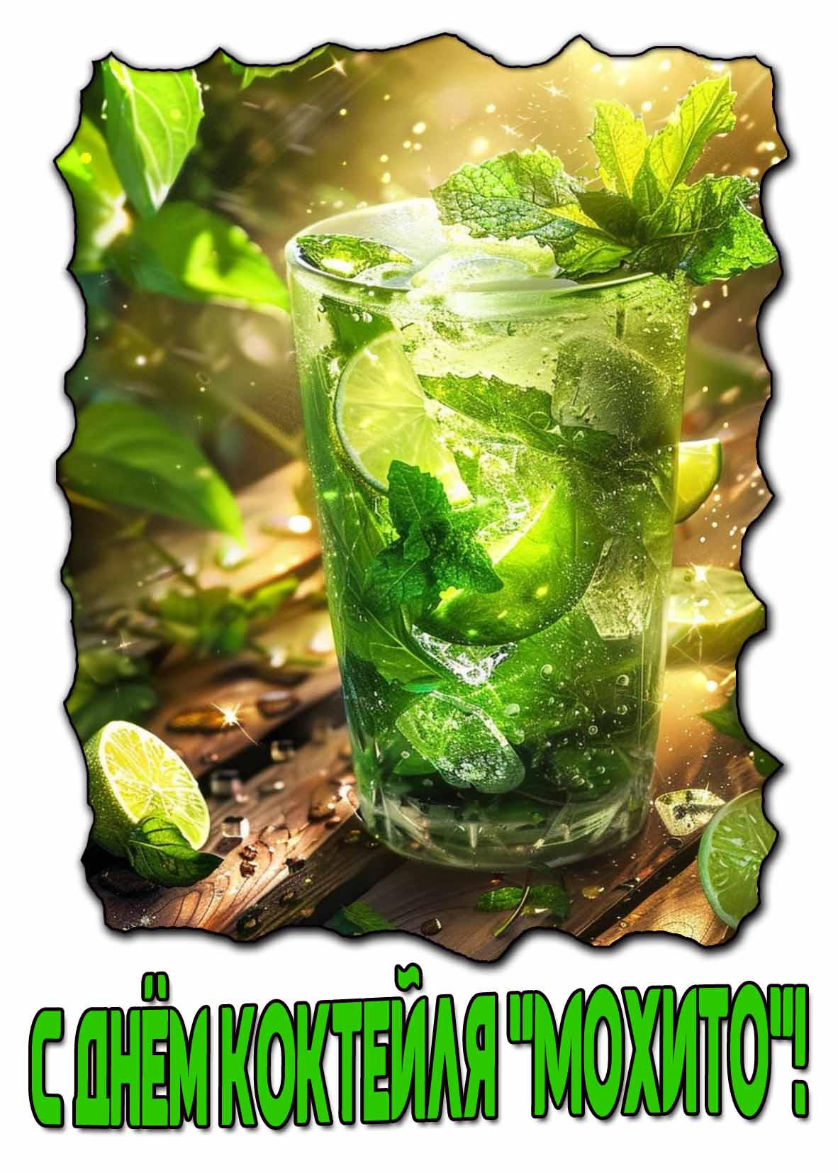 С днём коктейля "Мохито" - красивая картинка