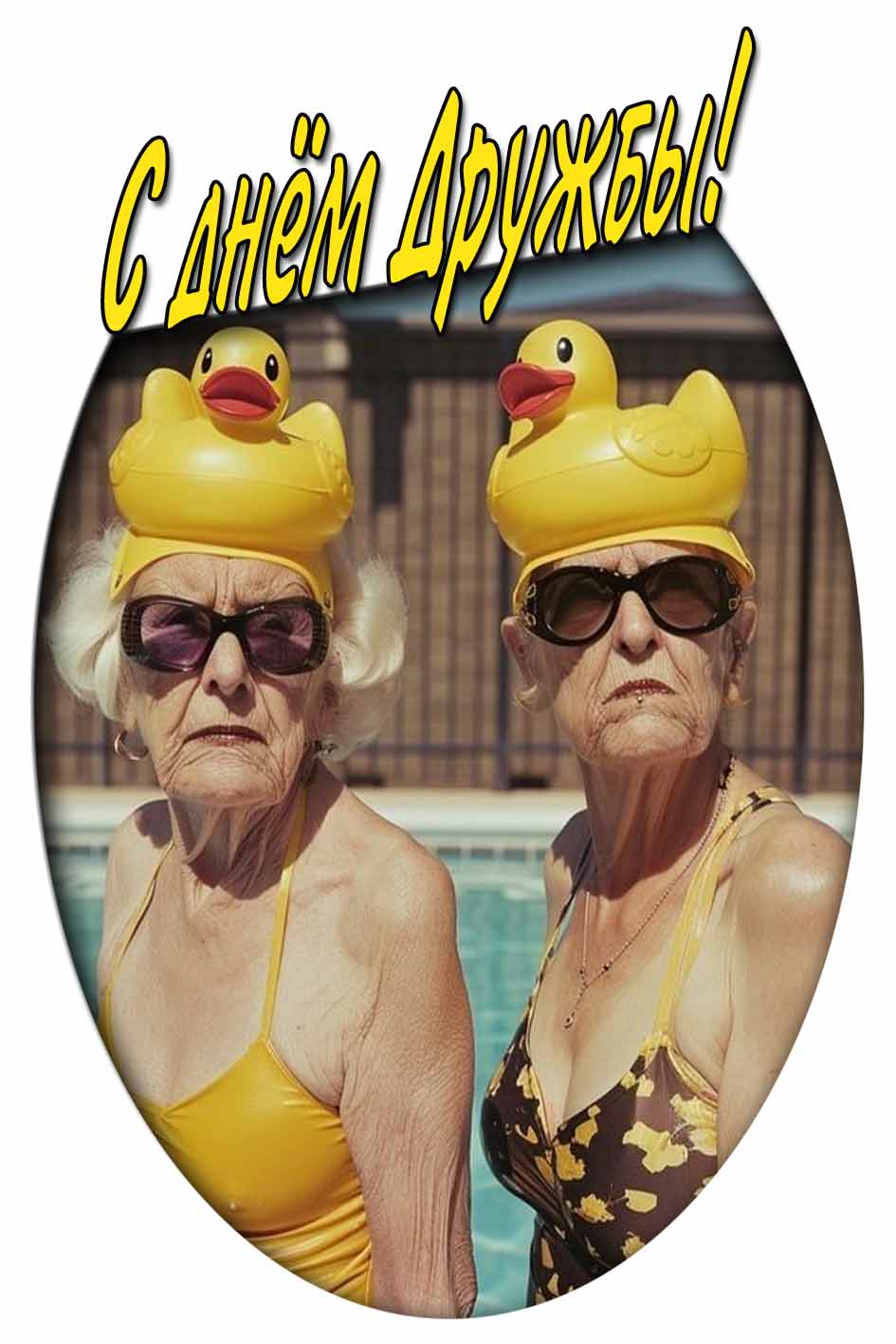 С днём дружбы! - смешная картинка для подруги