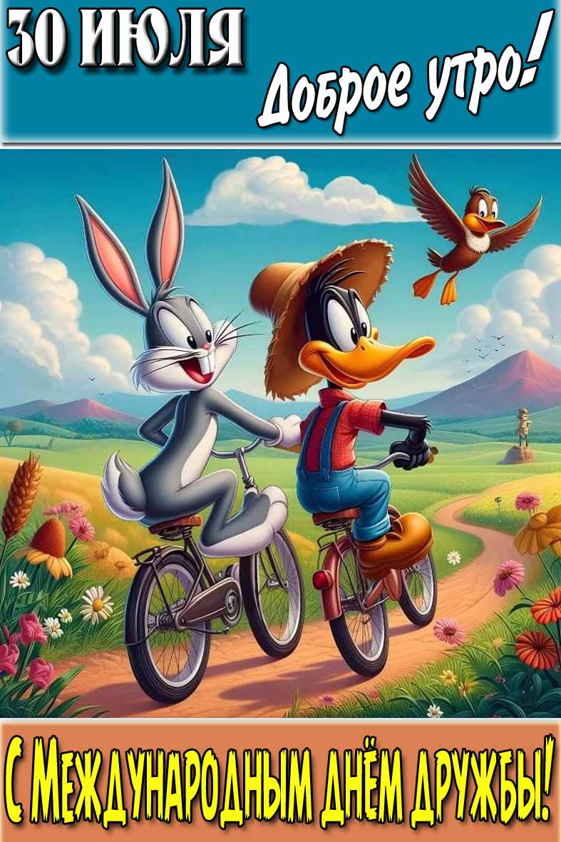 Картинка "30 Июля доброе утро! С Международным днём дружбы!"