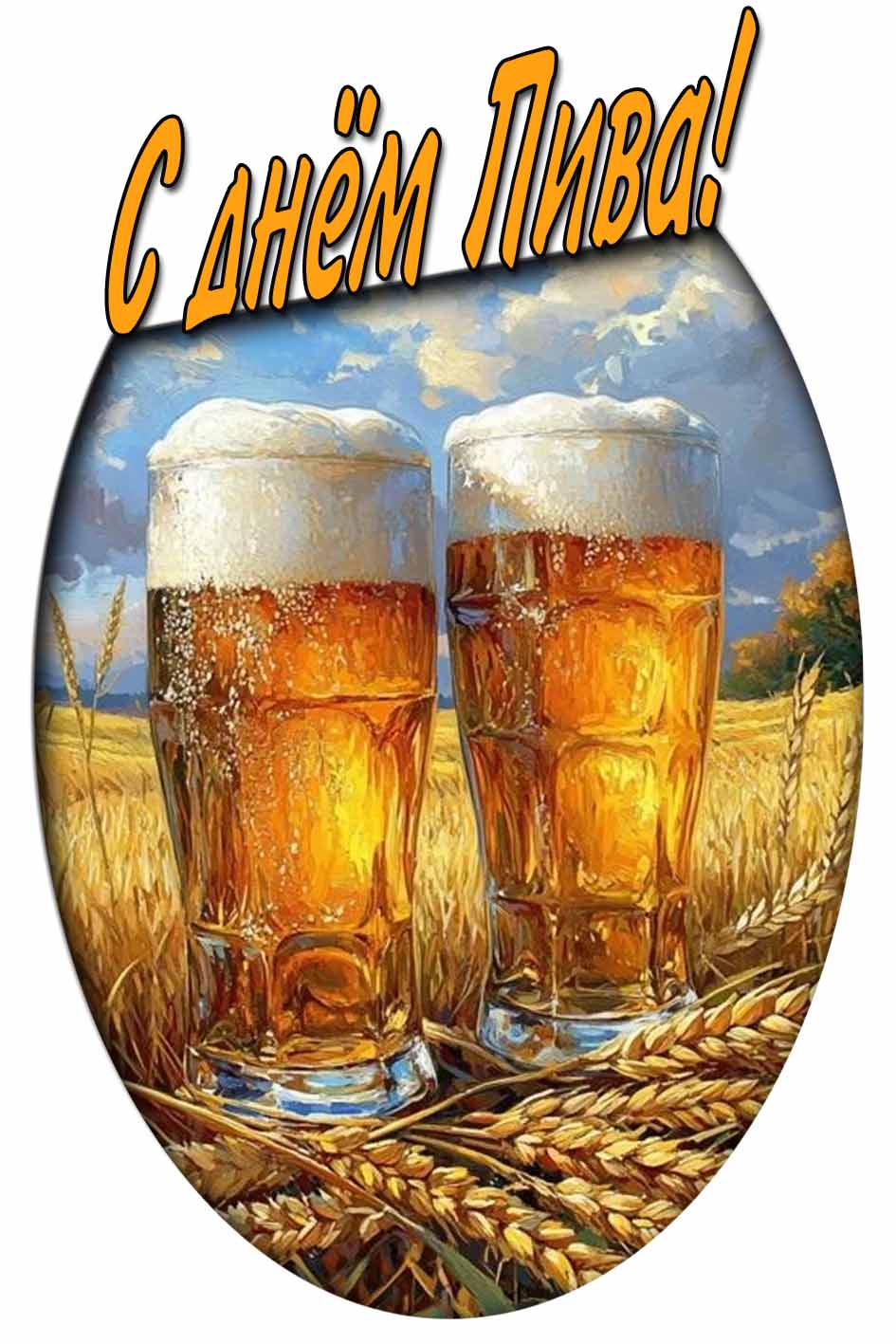 Открытка с днём пива