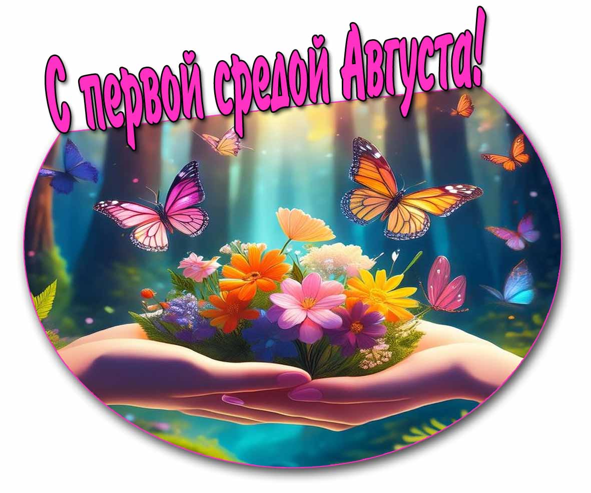 Красивая картинка с первой средой Августа