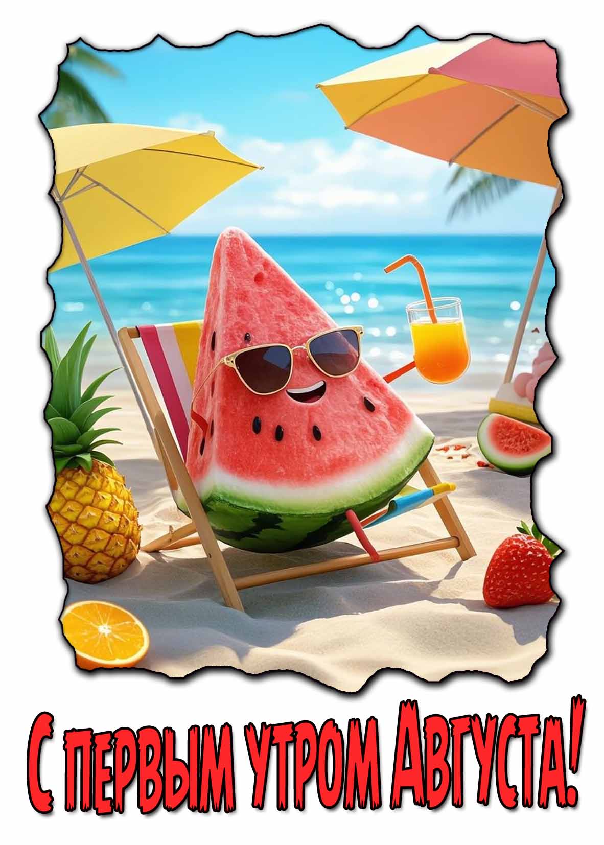 Прикольная картинка с первым утром августа