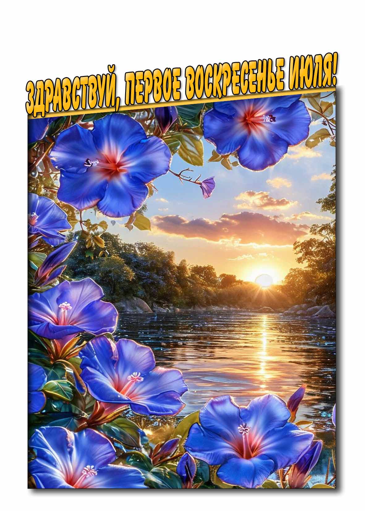 Картинка "Здравствуй, первое воскресенье Июля!"