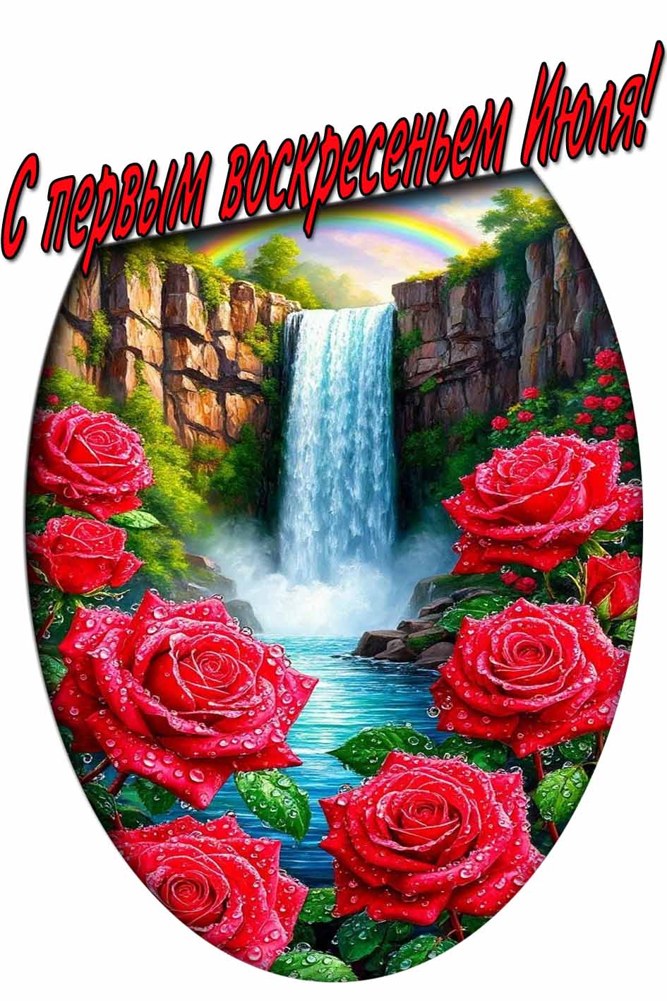 Открытка с первым воскресеньем июля