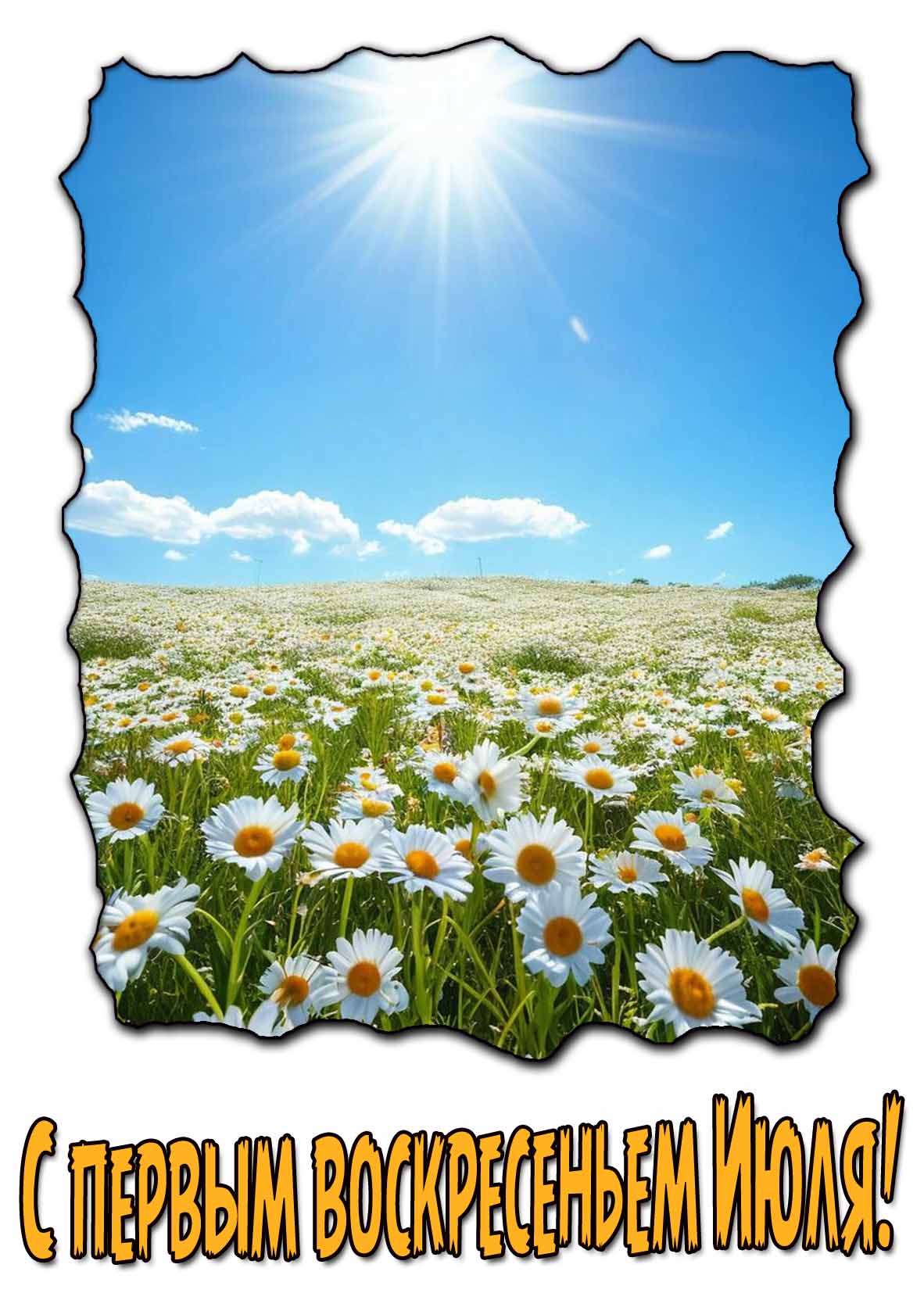 Открытка с первым воскресеньем июля