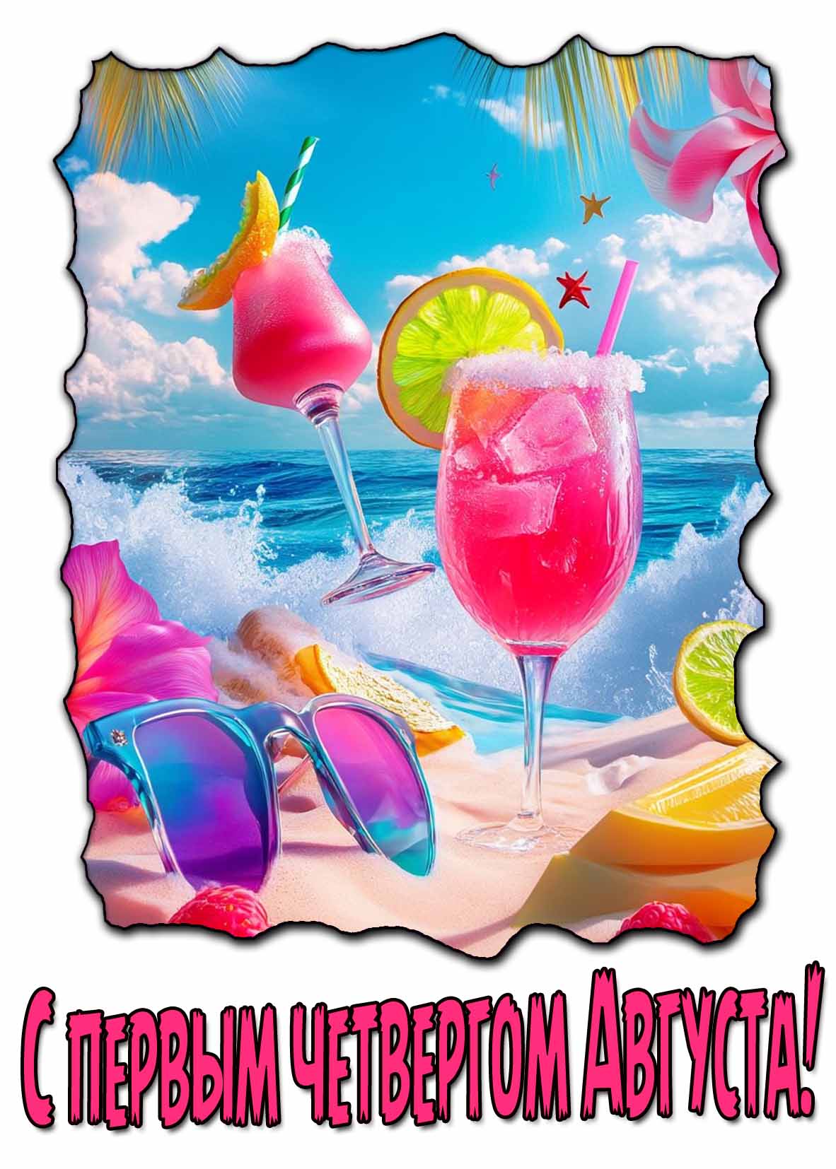 С первым четвергом Августа! - классная открытка
