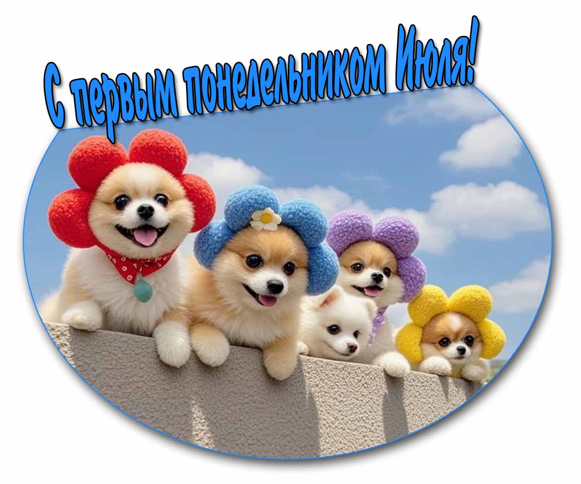 Смешная картинка с первым Понедельником Июля