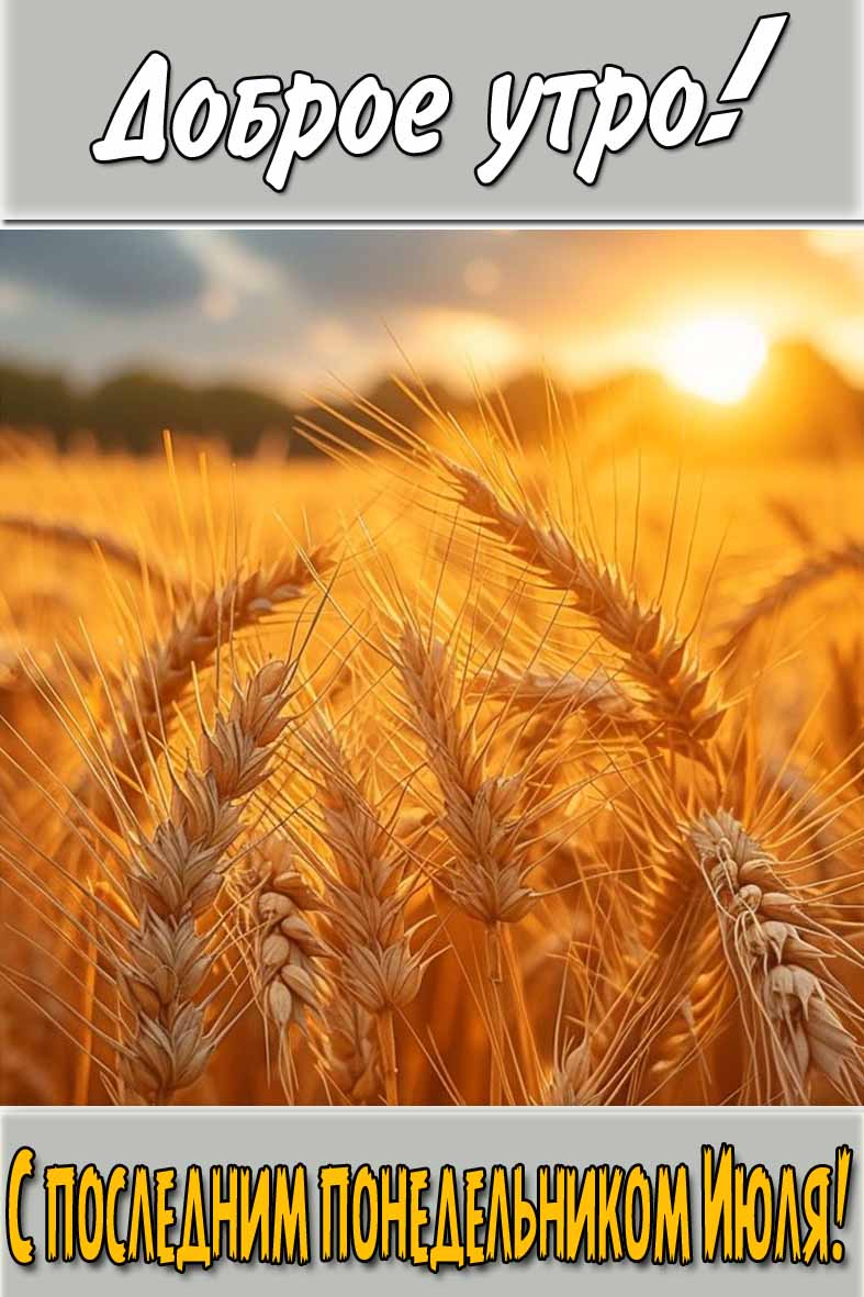 Картинка "Доброе утро! С последним понедельником Июля!"