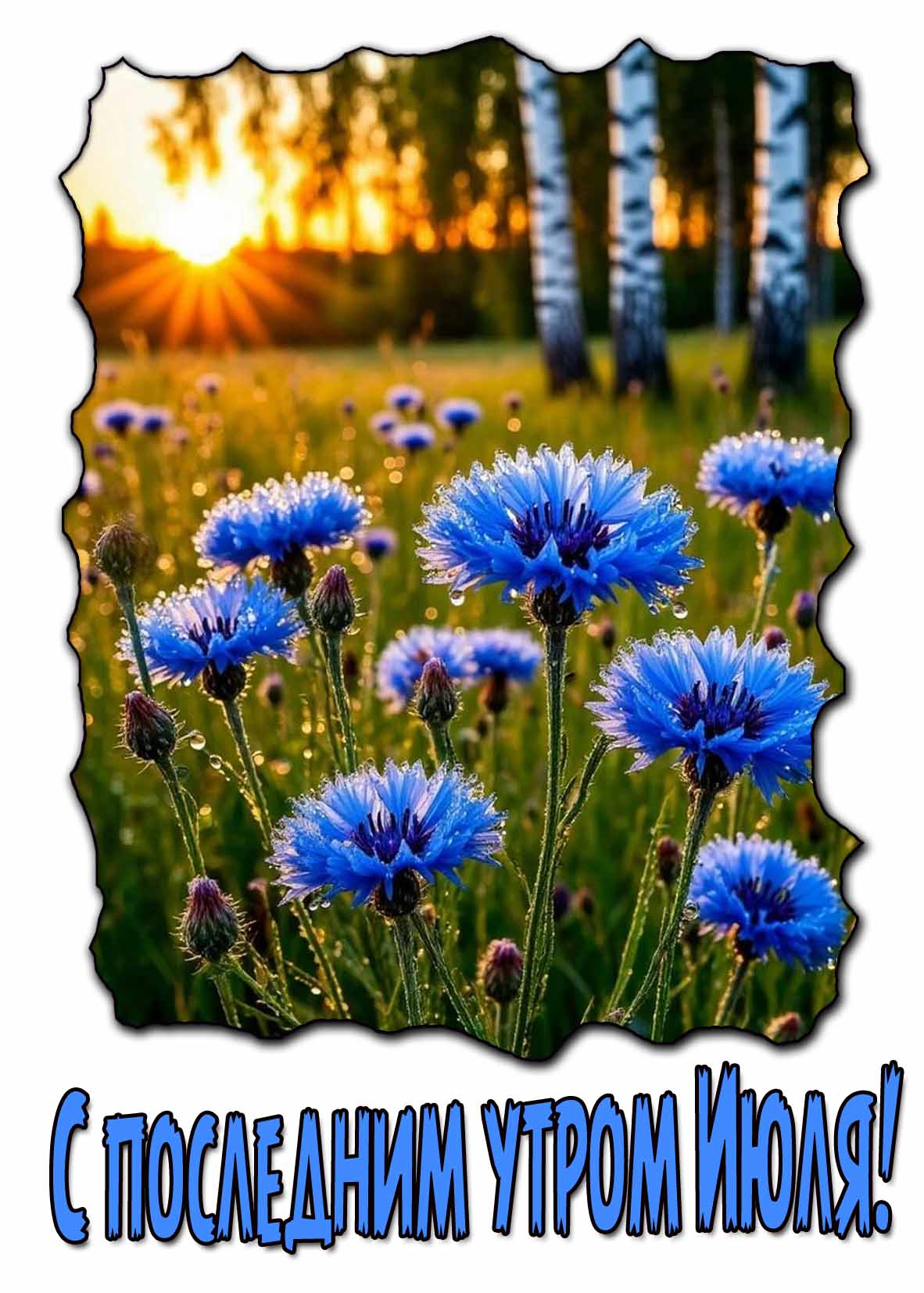 Красивая картинка с последним утром Июля