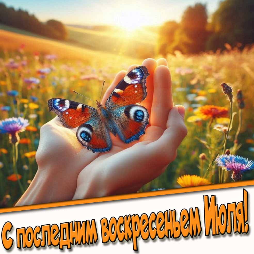 Летняя картинка с последним Воскресеньем Июля