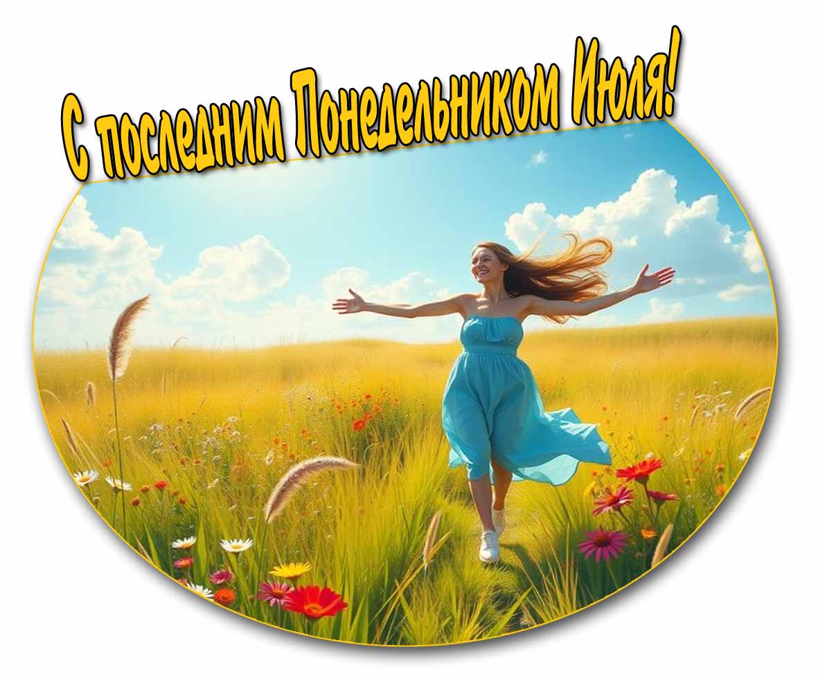 Летняя картинка с последним Понедельником Июля