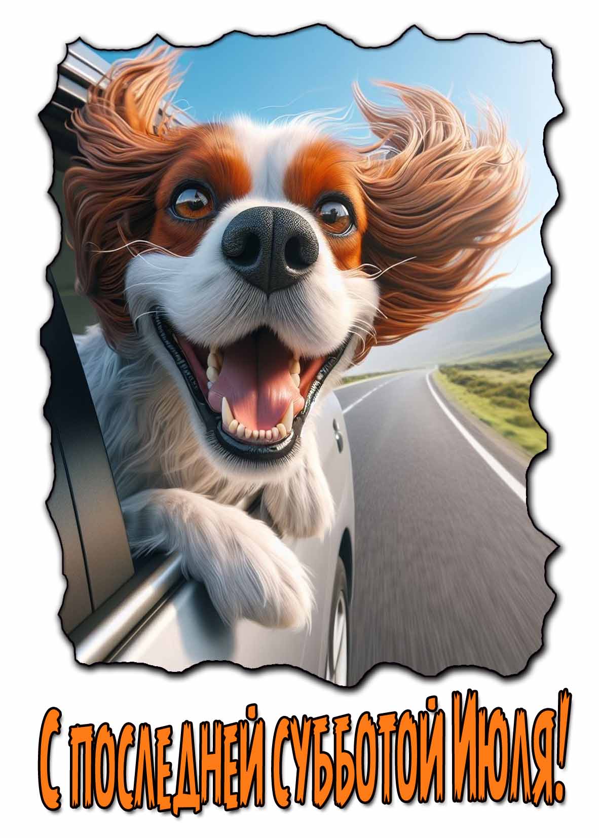 Весёлая картинка с последней субботой Июля