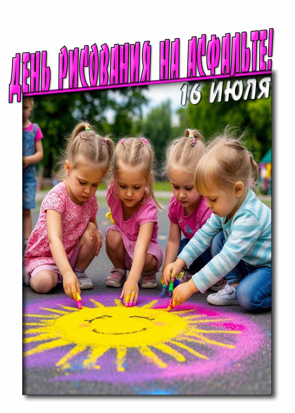 Картинка день рисования на асфальте 16 Июля