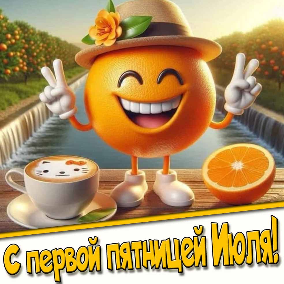 Позитивная картинка с первой пятницей Июля!
