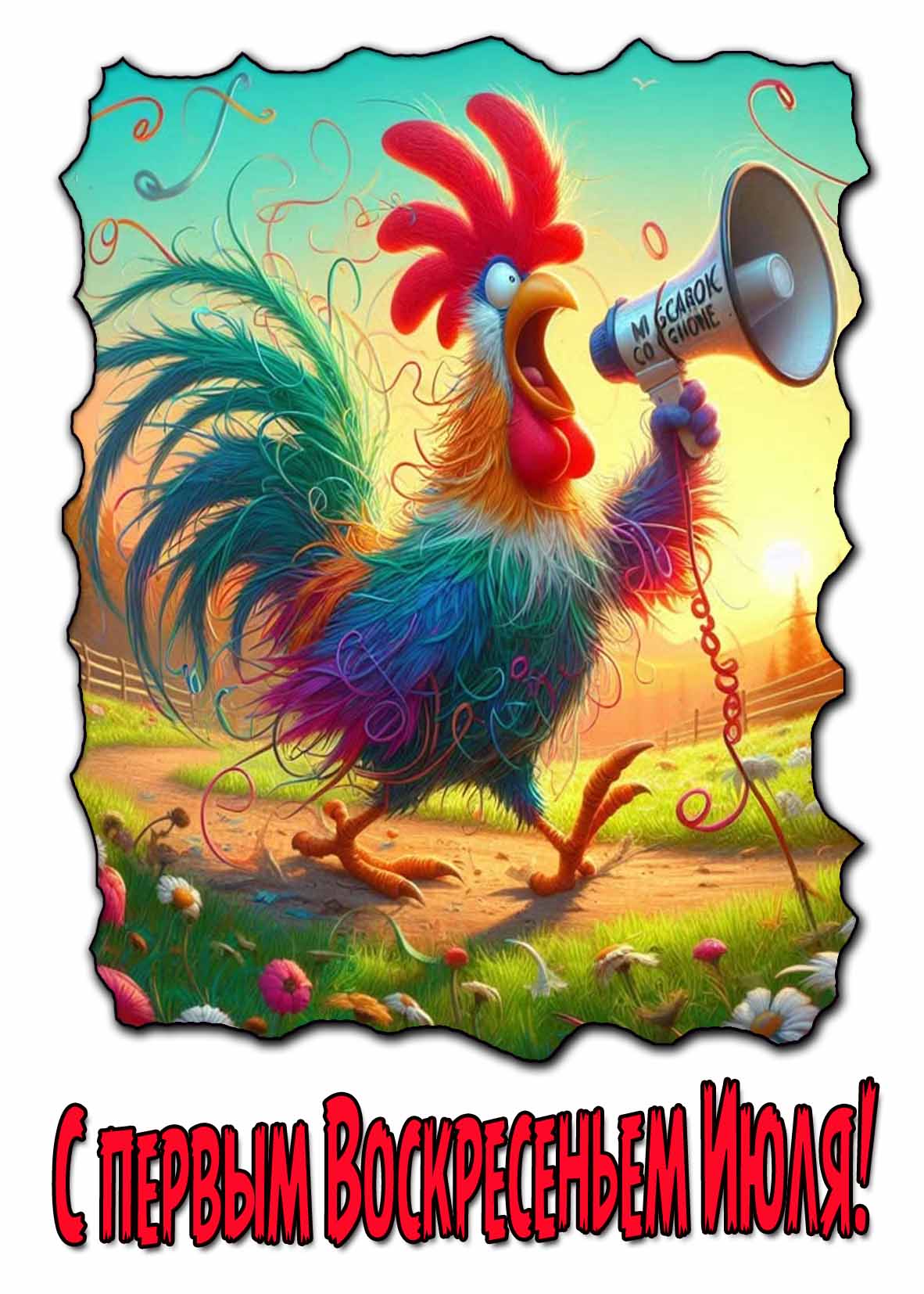 С первым воскресеньем Июля! - смешная открытка